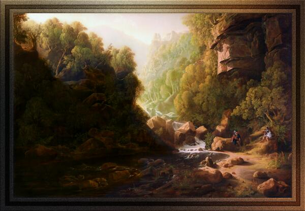 The Mountain Torrent by Francis Danby by xzendor7